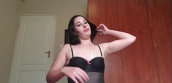  Girl Trying on different lingerie and micro panties